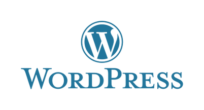 WordPress logo blue